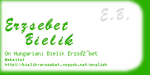 erzsebet bielik business card